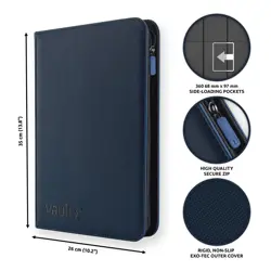 9 Pocket Trading Card Zip Binder, 360 Cards, Premium Exo-Tec Album Material, ... - Image 2