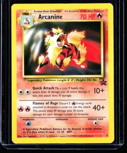 2000 Promos - Wizards Black Star Arcanine #6 Non Holo Promo Pokemon Card - Image 1