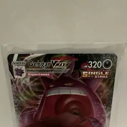 Pokemon Gengar VMAX Single Strike Ultra Rare Holo 157/264 Fusion Strike Card - Image 2