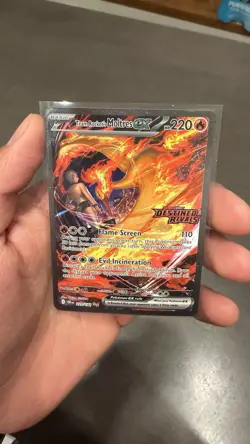 Pokemon Team Rocket's Moltres ex 208/182 Destined Rivals Stamp Holo 220 HP - Image 1