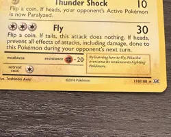 POKEMON CARD Flying Pikachu TCG CARD 2016 XY Evolutions 110/108 - Image 3