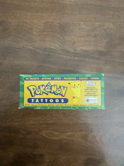 Topps Merlin 2000 Pokemon Tattoos Display Boxes New Sealed Vintage Rare US Ship - Image 3
