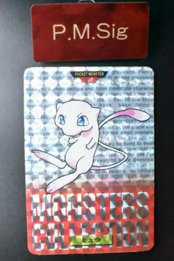 Mew File No. 151 Bandai Carddass Vending Red 1996 Prism Japanese Pokemon Card - Image 1