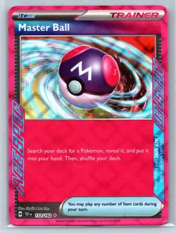 MASTER BALL 153/162 ACE SPEC RARE TEMPORAL FORCES POKEMON HOLO NM - Image 1