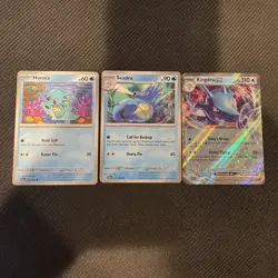 Pokemon TCG SFA Evolution Set Horsea #10 Seadra #11 Kingdra EX #12 - Image 1