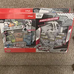 Pokemon TCG Sam’s Club White Flare Binder + Poster Collection - Lot of 2 Bundles - Image 1