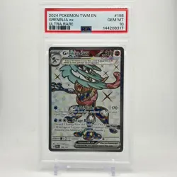 2024 POKEMON TWM EN-TWILIGHT MASQUERADE ULTRA RARE #198 GRENINJA EX PSA 10 - Image 1