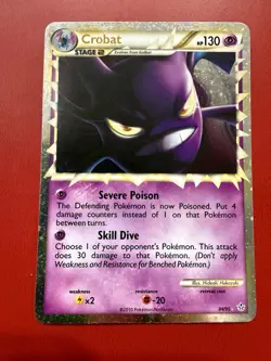 Pokemon Crobat Prime Unleashed Holo 84/95 (2010) English - Image 1