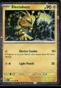Pokemon - Electabuzz 125/165 Cosmos Holo NM - Image 1