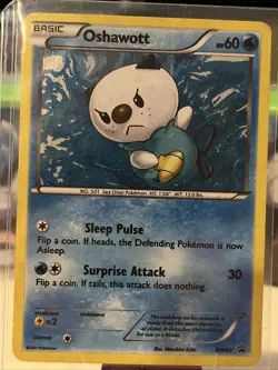 Pokemon Oshawott BW08 Holo Rare BW Black Star Promo MP - Image 1