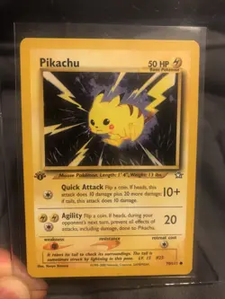 Pokemon Pikachu 70/111 1st Edition Neo Genesis LP *FREE SHIPPING* - Image 1