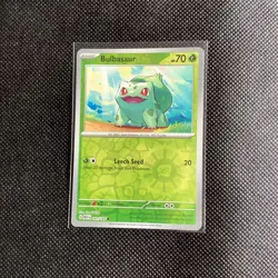 Bulbasaur 001/165 Reverse Holo MEWen 151 English Pokemon Card - NM - Image 1