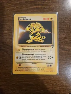 Electabuzz 24/130 Rare Base Set 2 Unlimited Pokemon Moderately Played - Image 1