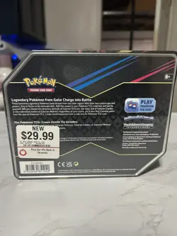 Pokemon Galarian Articuno Crown Zenith Factory Sealed Tin - 5 Booster Packs - Image 2