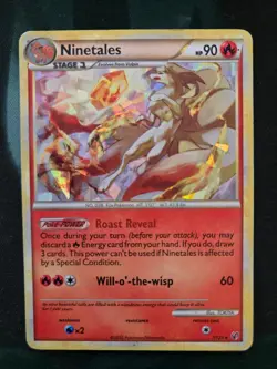 Ninetales 7/123 Holo R HeartGold & SoulSilver MP Pokemon - Image 1