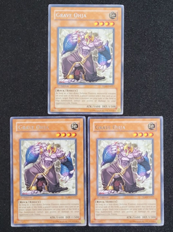 3 x YuGiOh Grave Ohja TLM-EN017 1ST Rare NM - Image 1
