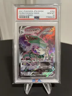 Rayquaza Vmax PSA 10 CSR FA 252/184 s8b Vmax Climax Card Pokemon Japanese - Image 1