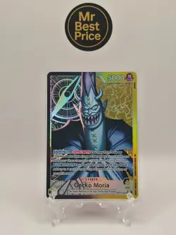 Gecko Moria Alt Art AA OP14-080 Leader NM OP14 Eng Card Game CCG - Image 1