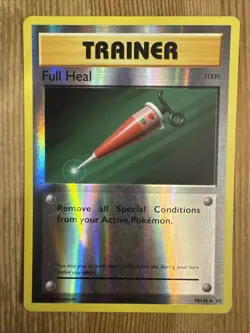 Full Heal REVERSE HOLO 78/108 Pokemon XY Evolutions TCG Card VLP 2016 - Image 1