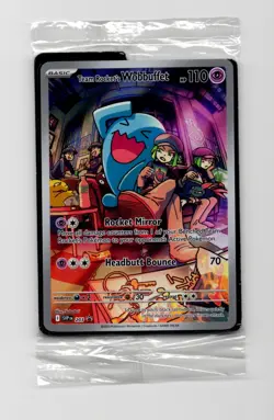 Team Rocket's Wobbuffet Promo SV: Scarlet & Violet Promo Cards 203 NM Sealed - Image 1