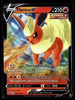 Flareon V SWSH149 Holofoil SWSH: Sword & Shield Promo Cards NM - Image 1