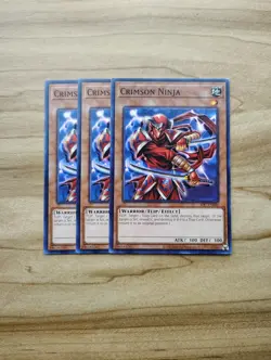 Yu-Gi-Oh! - Crimson Ninja 3X - Complete Playset Of Cards - Image 1