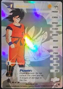 Dragon ball z Goku holo 179 2000 score trading card game - Image 1