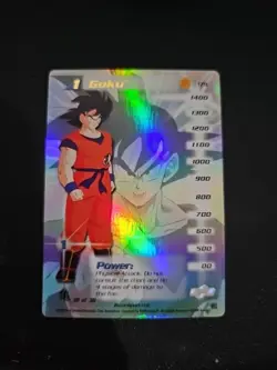 Dragon ball z Goku holo 179 2000 score trading card game - Image 3