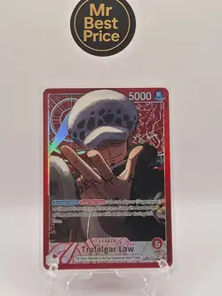 Trafalgar Law Alt Art AA OP14-001 Leader NM OP14 Eng Card Game CCG - Image 1