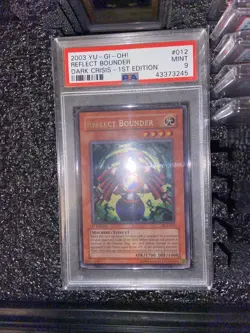 2003 Yu-Gi-Oh! card DCR #012 Reflect Bounder Holo 1st Edition PSA 9 Mint - Image 3