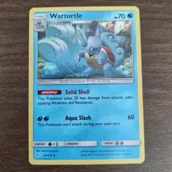 Wartortle 34/214 - LP HOLO SM Unbroken Bonds - 2019 Uncommon Pokemon TCG Card - Image 1