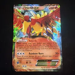 Pokemon TCG Ho-Oh EX 22/124 Dragons Exalted Ultra Rare Card - Image 1