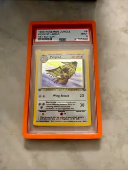Pokemon TCG Pidgeot Jungle Holo Card 8/64 1st Edition MINT PSA 9 - Image 1