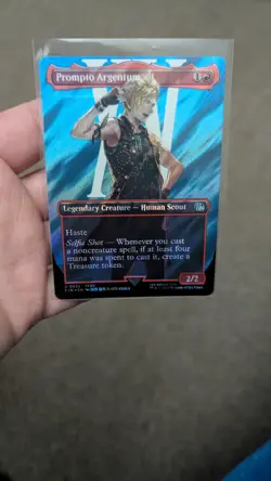 Prompto, Argentum (Borderless) (Surge Foil) NM [FIN] MTG Final Fantasy - Image 1