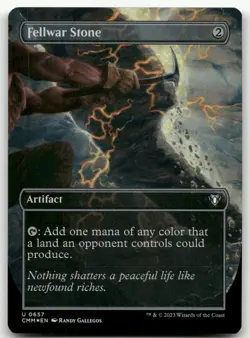 Fellwar Stone (Borderless) #657 (Foil) (NM) Commander Masters CMM Magic MTG - Image 1