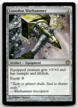 Loxodon Warhammer #31 (NM) Knights vs Dragons DDG Magic MTG - Image 1