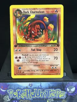 Pokemon Card Dark Charmeleon 32/82 1st Edition Team Rocket WOTC LP - Image 1