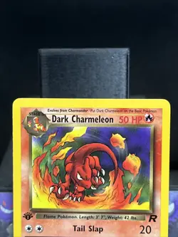 Pokemon Card Dark Charmeleon 32/82 1st Edition Team Rocket WOTC LP - Image 2