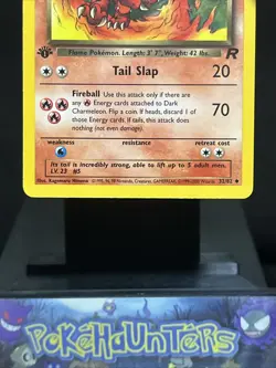 Pokemon Card Dark Charmeleon 32/82 1st Edition Team Rocket WOTC LP - Image 3