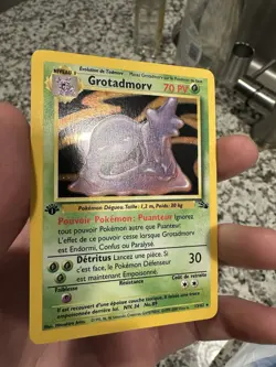 Pokemon TCG 1st Edition Muk Holo Rare Card 13/62 Fossil French LP/NM - Image 4