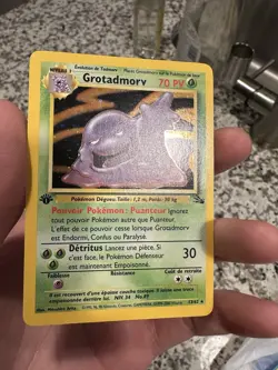 Pokemon TCG 1st Edition Muk Holo Rare Card 13/62 Fossil French LP/NM - Image 5