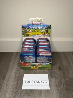 Pokemon TCG Mega Evolution - Ascended Heroes Mini Tins X10 With Unsealed Display - Image 1