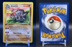 Graveler 37/62 Uncommon 1st edition Fossil Pokemon NM - Image 3