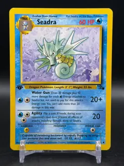 Seadra 42/62 Uncommon 1st edition Fossil Pokemon NM - Image 1