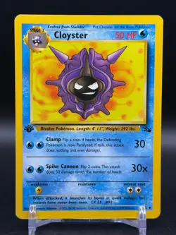 Cloyster 32/62 Uncommon 1st edition Fossil Pokemon LP - Image 1