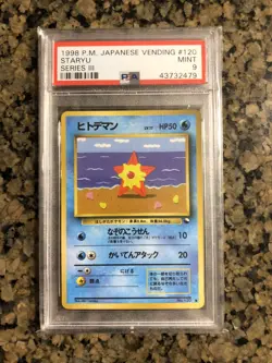 Pokemon PSA 9 Japanese Vending Staryu - Image 1
