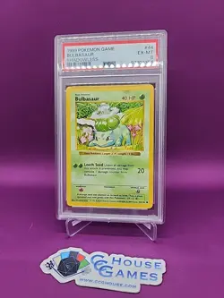 Pokemon TCG Bulbasaur Shadowless Base Set Error Length Misprint 44/102 *CCGHouse - Image 1