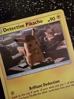 Pokemon Card Detective Pikachu Holo Promo SM194 - Image 2