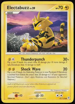 Electabuzz 81/130 LP Diamond & Pearl Common Pokemon - Image 1