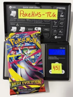 (SOLID)🔥 22.35g Pokemon TCG Mega Evolution Booster Pack Factory Sealed✅ - Image 1